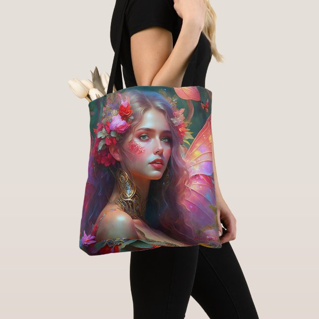 Bolsa Tote Fada de Jardim Flor Fantasy (Close Up)