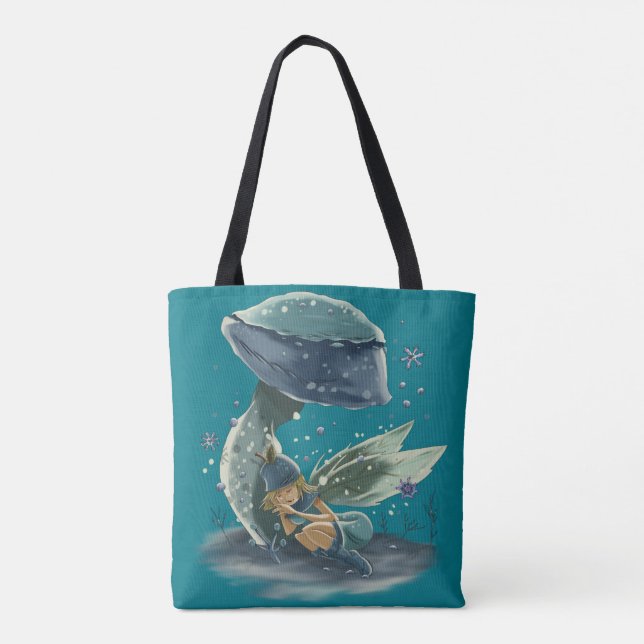 Bolsa Tote Fada de Madeira de inverno (Verso)