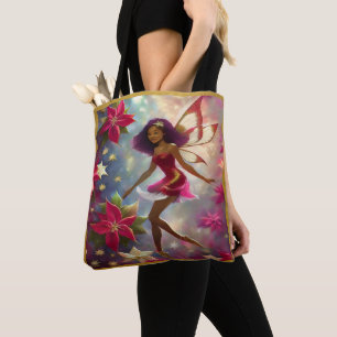 Bolsa Tote Fada de Natal Coleção Plum Tint Cabelo Natural