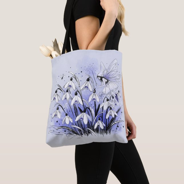Bolsa Tote Fada do Snowdrop (Close Up)
