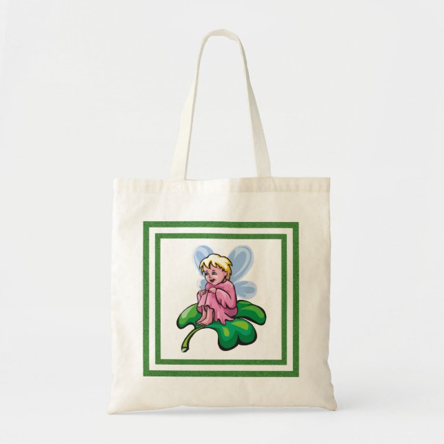 Bolsa Tote Fada em um Véu - (Frente)