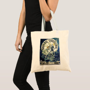 Bolsa Tote Fadas Art Nouveau Vintage, Pierrot da Bicicleta Lu