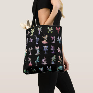 Bolsa Tote Fadas Fantasiosas Diversão Arte Fantasia de Fadas