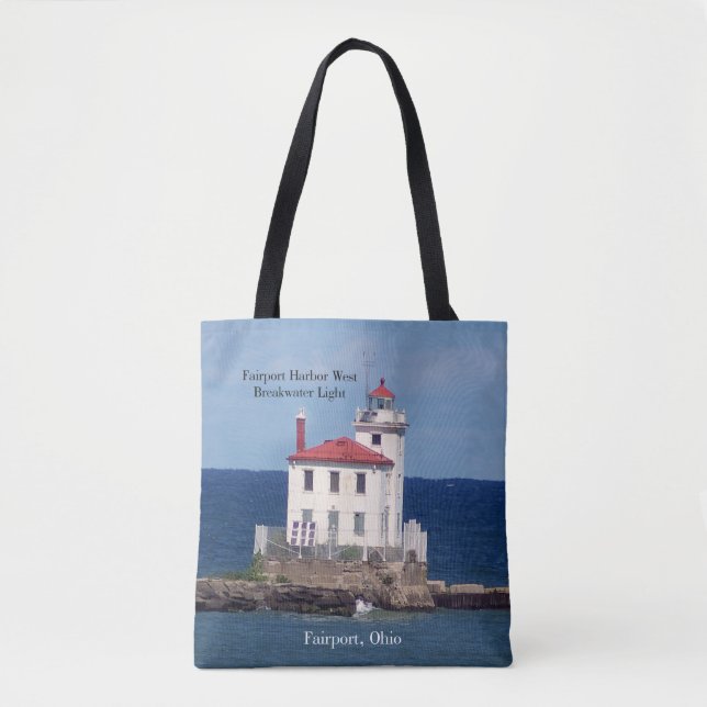 Bolsa Tote Faeroporto Harbour West Breakwater Saco de toques  (Frente)