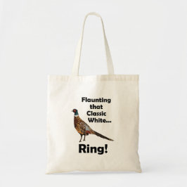 Bolsa Tote Faisão-de-colar ostentando Aniversário do Anel Bra