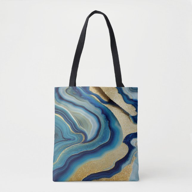 Bolsa Tote Faísca do Mar Azul (Frente)