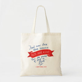 Bolsa Tote Faith Hope e Love 2
