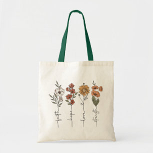 Bolsa Tote Faith Hope Love