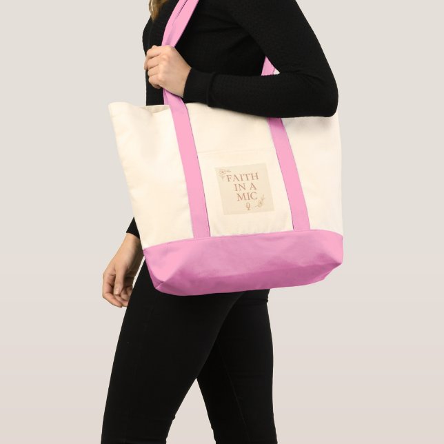 Bolsa Tote Faith In A Mic (Frente (produto))