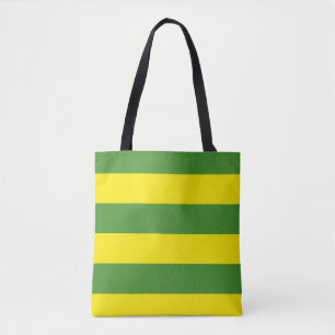 Bolsa Tote Faixa Amarela e Verde