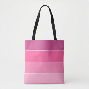 Bolsa Tote Faixa Cor Bloco Horizontal Rosa