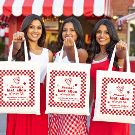 Bolsa Tote Faixa de festa de despedida de solteira Last Slice