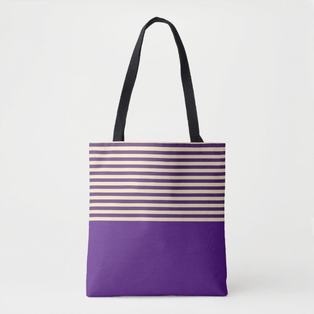 Bolsa Tote Faixa Roxa (Frente)