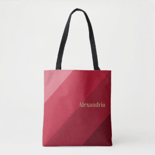 Bolsa Tote Faixa Vermelha Personalizada