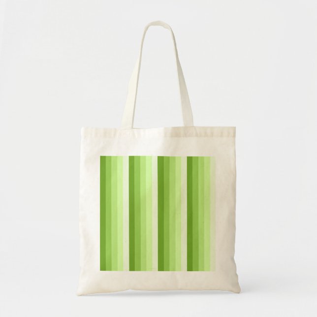 Bolsa Tote faixas de sombra do verde limão (Frente)