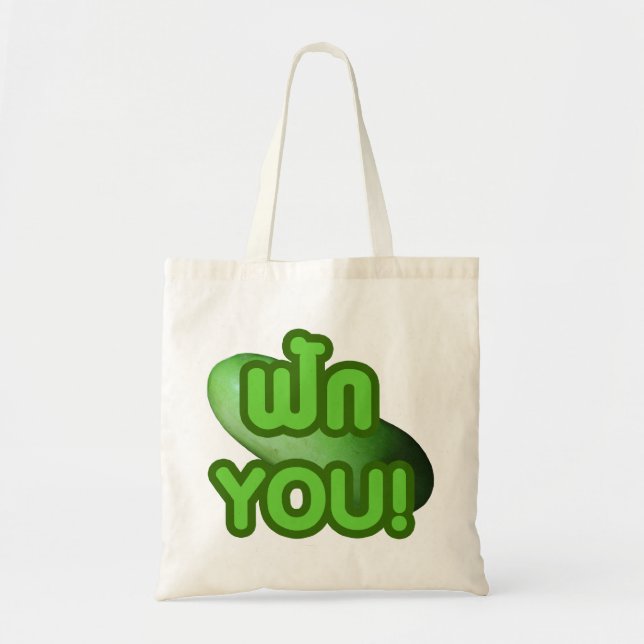 Bolsa Tote FALA COM VOCÊ! ... Cinza Verde (Melão de inverno) (Frente)