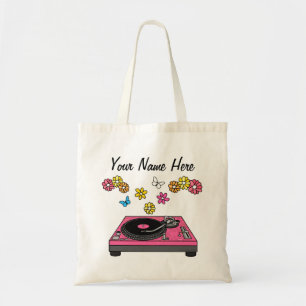 Bolsa Tote Fala DJ Turntable Music Produtor Musical Personali