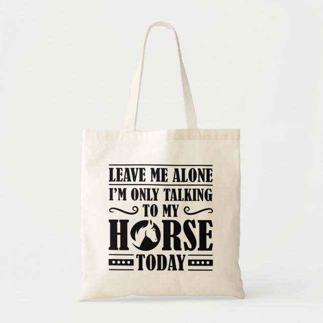 Bolsa Tote Falando Com Meu Cavalo (Frente)