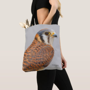 Bolsa Tote Falcão Americano Kestrel Sparrowhawwawk espantoso
