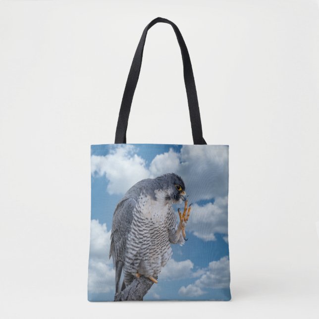 Bolsa Tote Falcão Peregrine ao longo do rio Hudson (Frente)