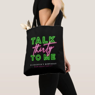 Bolsa Tote Fale 30 Neon Green e Rosa Sujos
