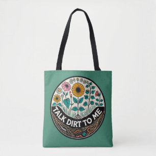 Bolsa Tote Fale sujeira para mim Jardineiro humor, jardim eng