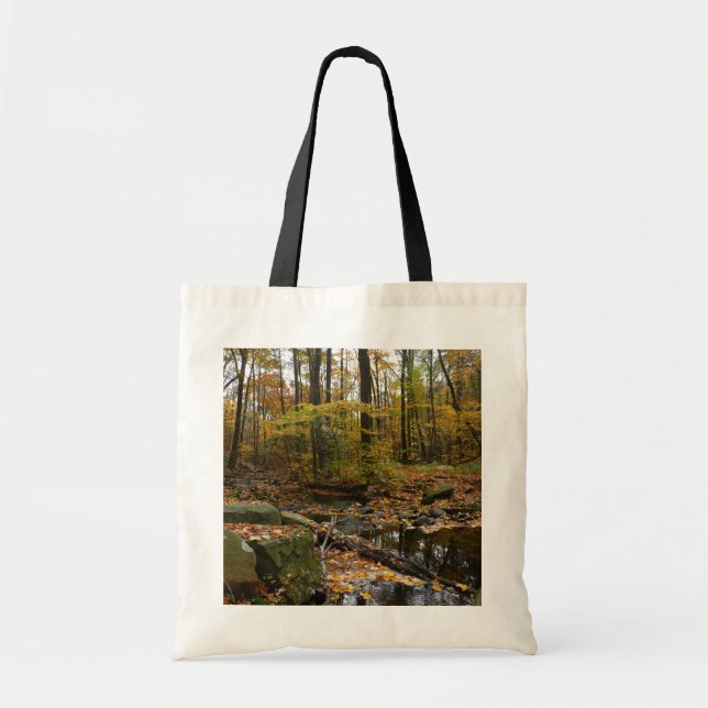 Bolsa Tote Fall Creek com Reflexo no Laurel Hill Park (Frente)