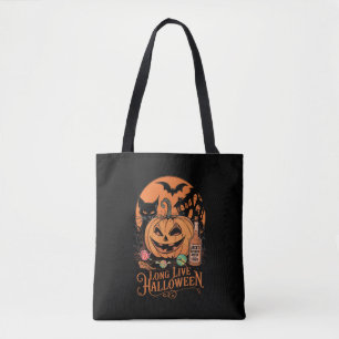 Bolsa Tote Fall Fall Spooky do Halloween Retro Halloween