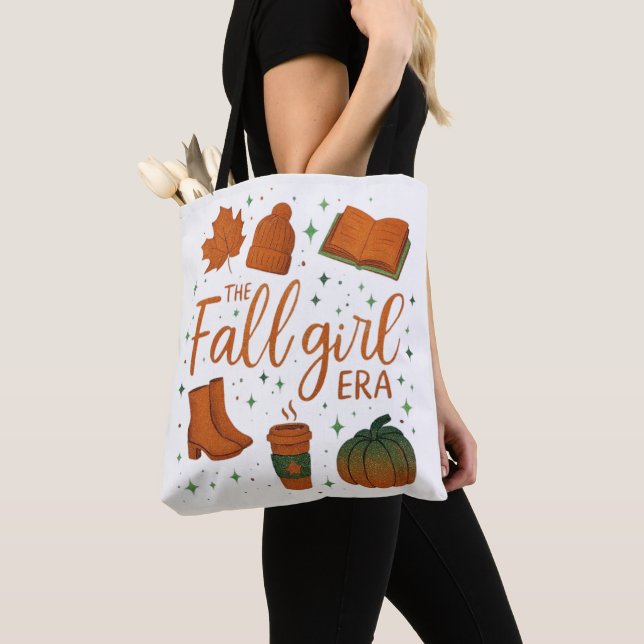 Bolsa Tote Fall girl era Tote, Autumn girl shirt gift ,TS12 (Close Up)