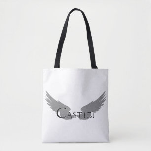 Bolsa Tote Falln Castiel com Asas Pretas
