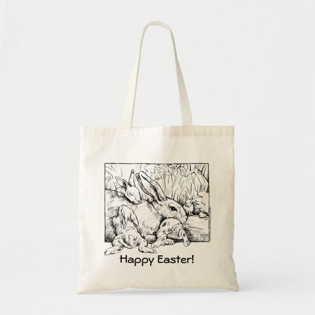 Bolsa Tote Família Bunny Ovo Bag (Frente)