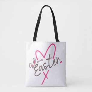 Bolsa Tote Família Combinada Feliz Páscoa