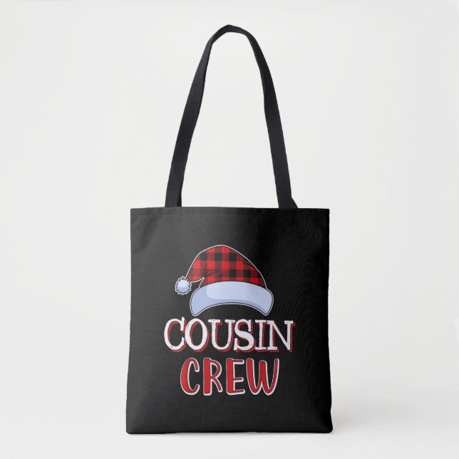 Bolsa Tote Família Cousin Crew Papais noeis Correspondendo ao (Frente)