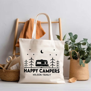 Bolsa Tote Família de Campos Felizes Nome Aventura Camp Life