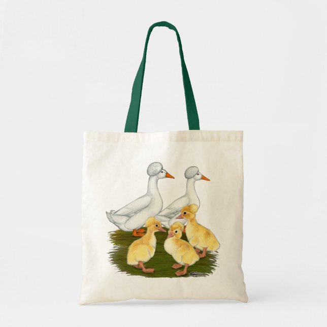 Bolsa Tote Família de Pato Crestada (Frente)