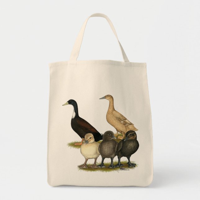 Bolsa Tote Família de Patos da Camada de ouro (Frente)