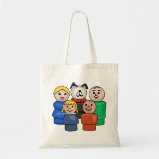 Bolsa Tote Família de Pessoas redondas