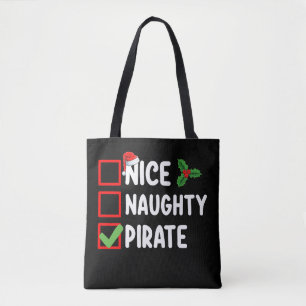 Bolsa Tote Família de Piratas Legal e Travesso Correspondênci