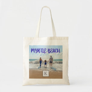 Bolsa Tote Família de Surfs de Areia de Souvenir, Myrtle Beac