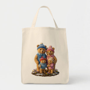 Bolsa Tote Família de Urso Frosty Aconchegante   P