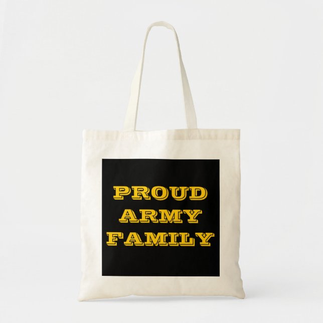 Bolsa Tote Família do Exército Orgulho de Mala de Mão (Frente)