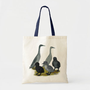 Bolsa Tote Família do pato do corredor azul