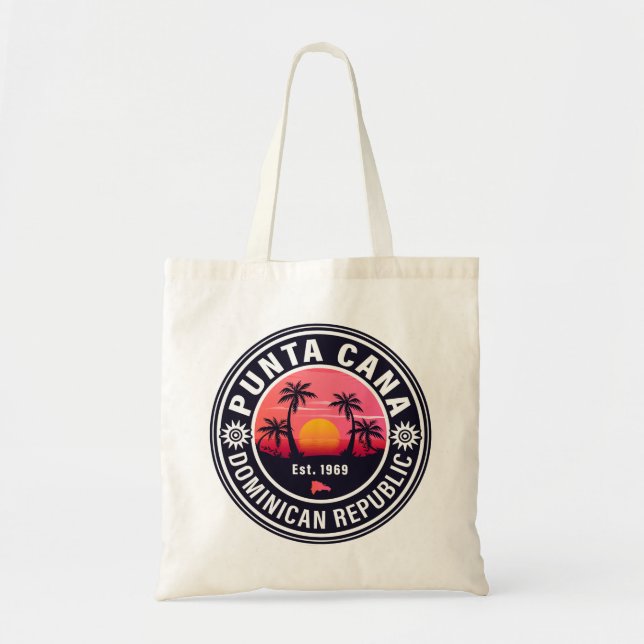 Bolsa Tote Família Punta Cana República Dominicana Souvenir 8 (Frente)