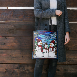 Bolsa Tote Família Snow Vidro Colorido Falso