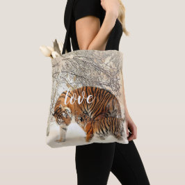 Bolsa Tote Família Tigre Personalizada