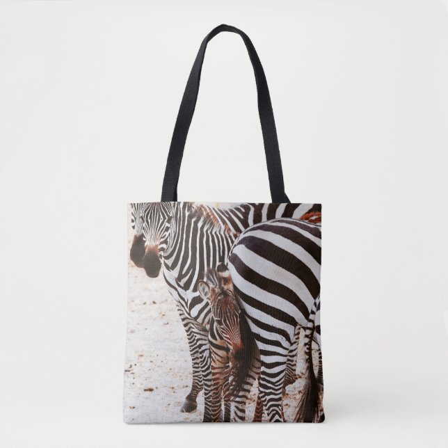 BOLSA TOTE FAMÍLIA ZEBRA (Frente)