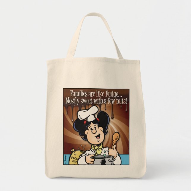 Bolsa Tote Famílias São Como Fudge (Frente)