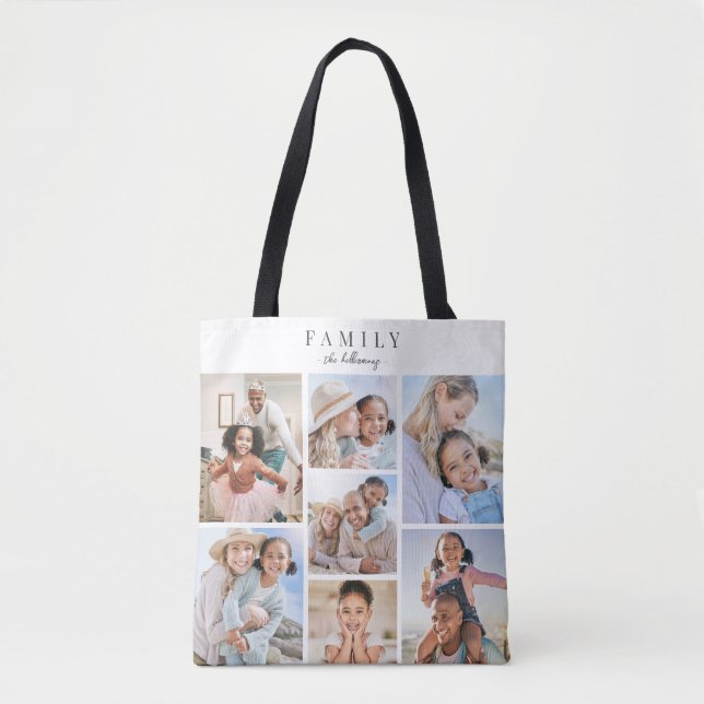 Bolsa Tote Family Photo Collage (Frente)