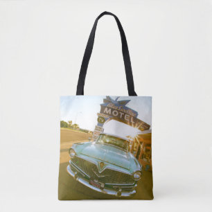 Bolsa Tote Famoso Motel Blue Swallow na Rota 66