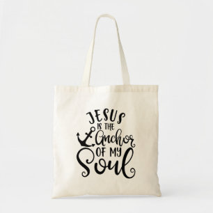 Bolsa Tote Fanny Christian Design Jesus É A Âncora Do Meu S